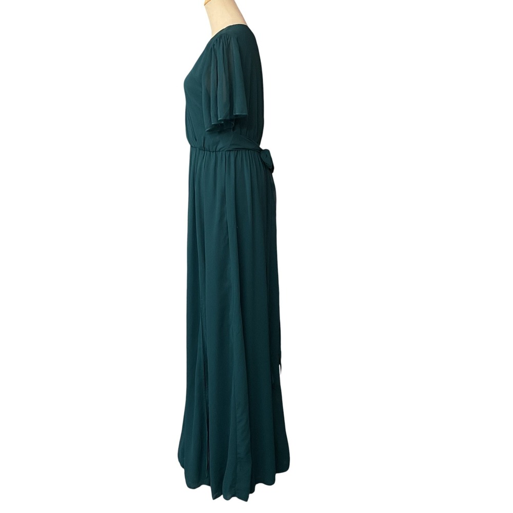 Baltic Born Vaughnie Surplice Neckline Empire Waist Maxi Dress Size Large NWT - Picture 4 of 10